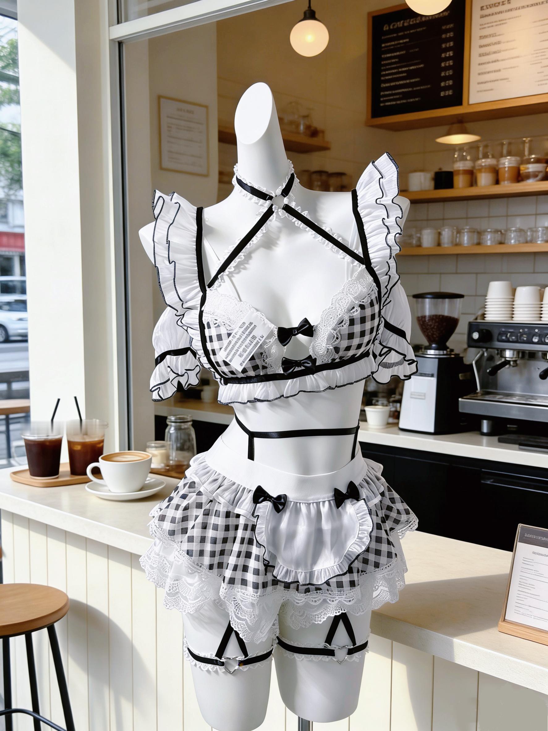 这个黑白的也是让主播再一次心动了。上四个现货哈只有四套。我就不穿了。只有四套有喜