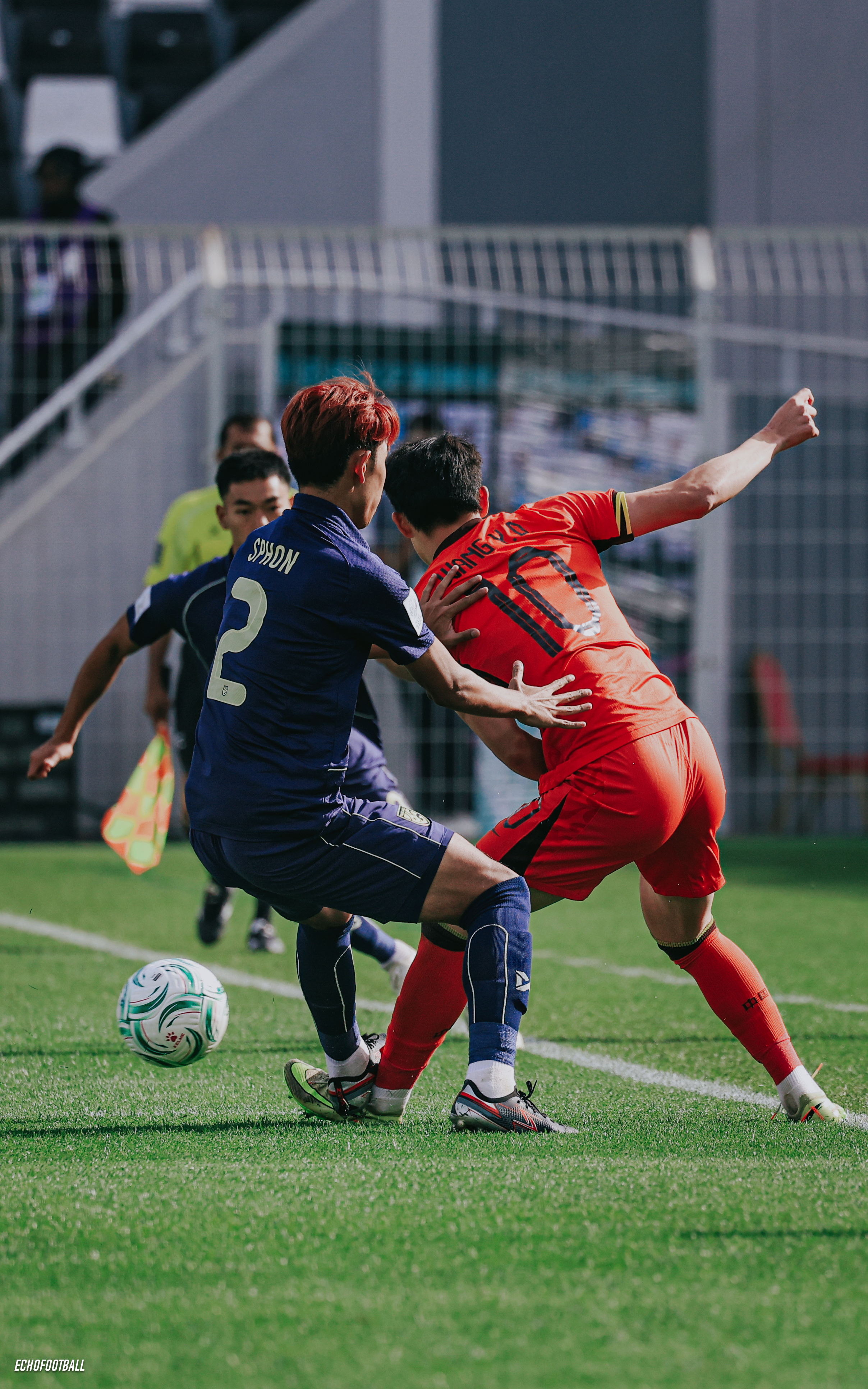 泰国队2号球员对王钰栋的犯规。⬛️u23国足vs泰国u23u23亚洲杯