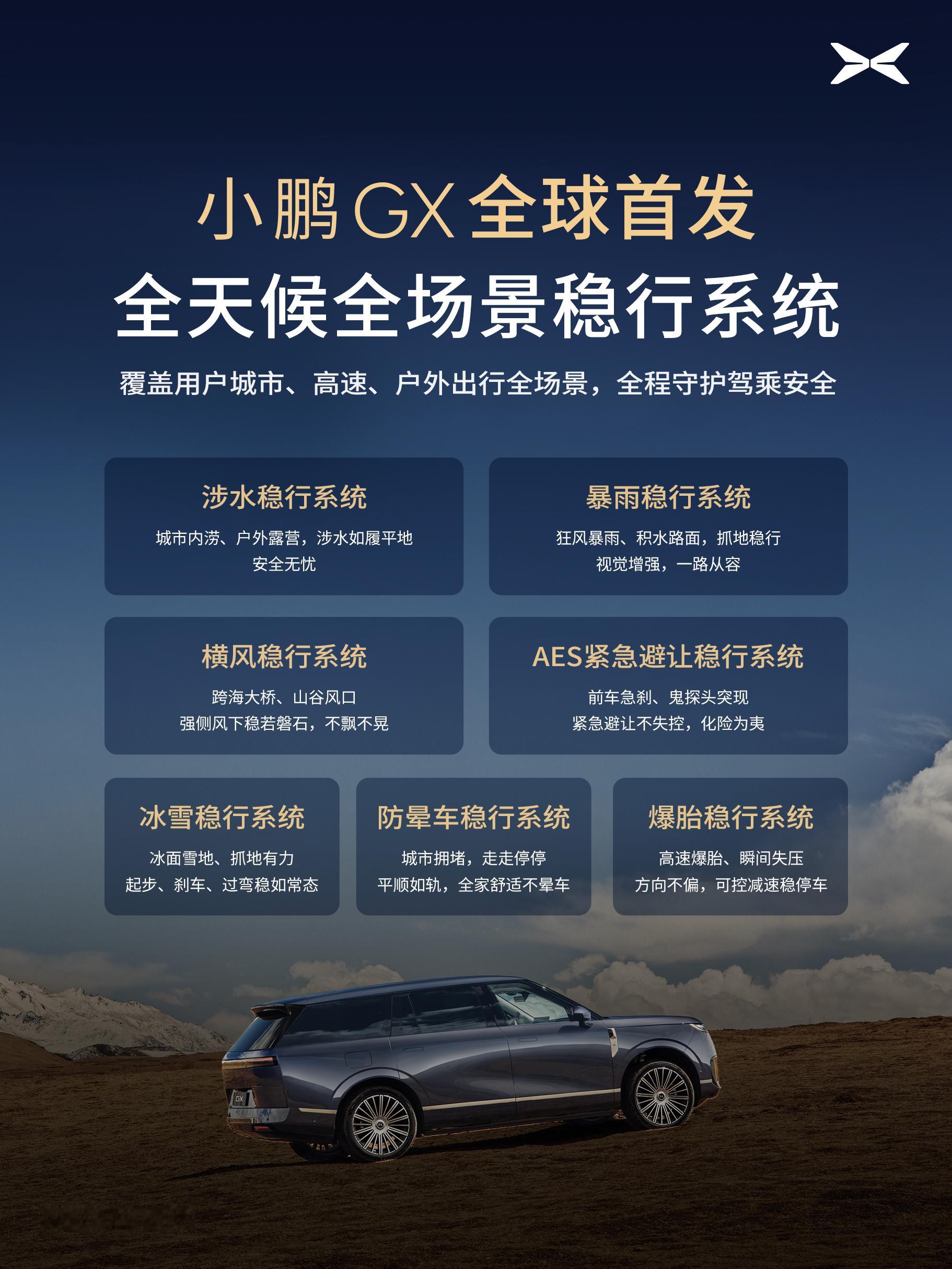 小鹏GX这套"全天候全场景稳行系统"，不是传统底盘技术的升级补丁，而是AI时代底