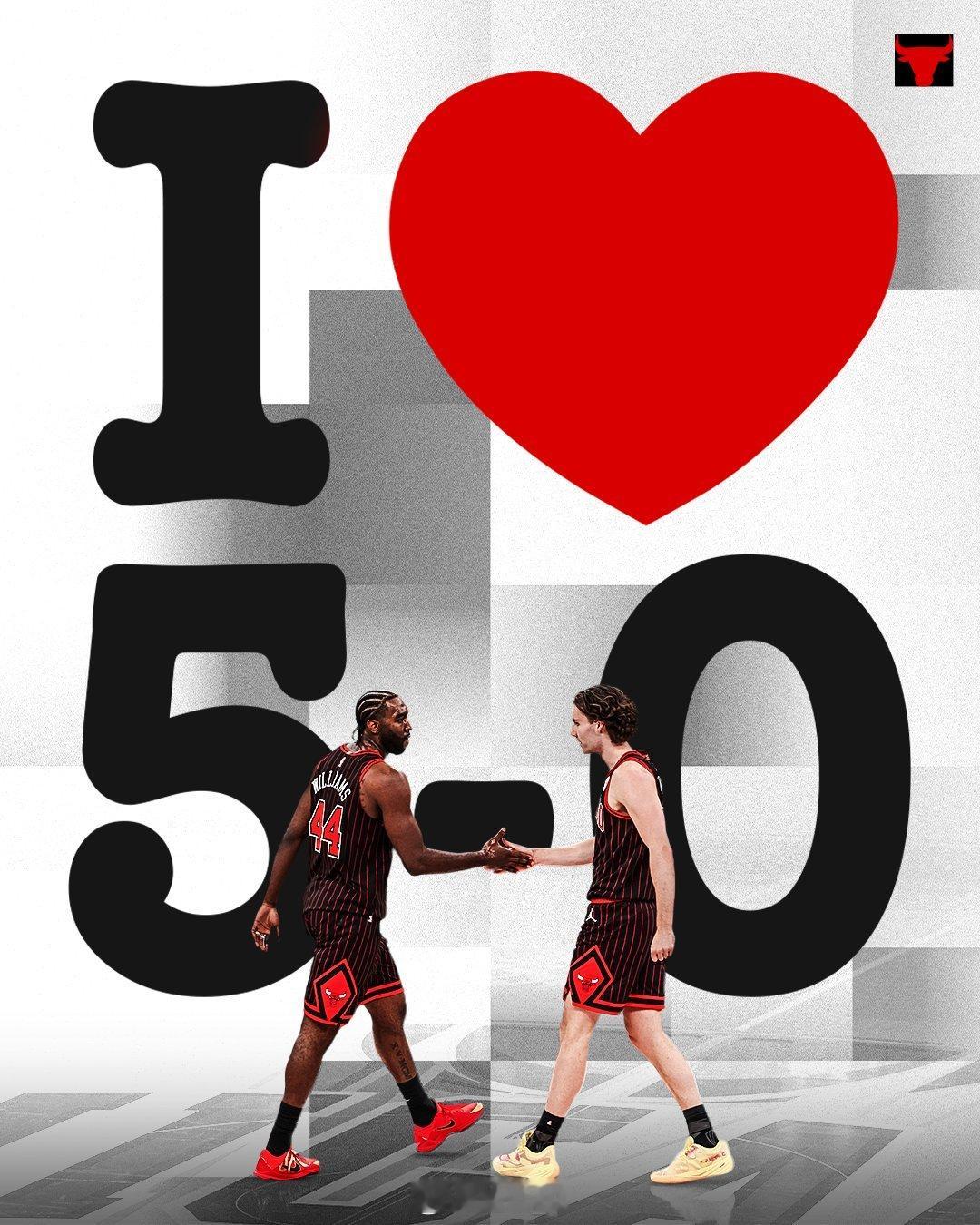 刚刚说完公牛这场。公牛开季五连胜，1996-97赛季之后首次，也是目前三支不败球