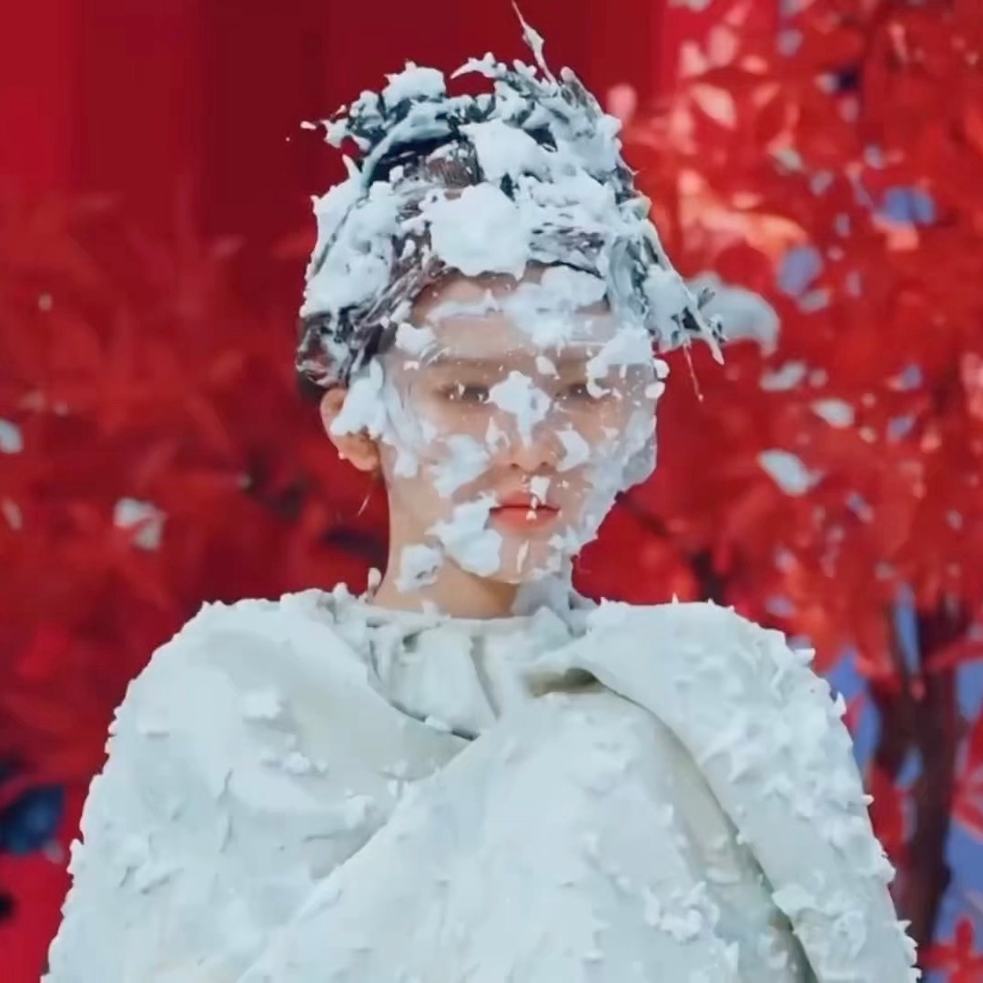 萌萌越，杨超越变成了雪娃娃 ​​​