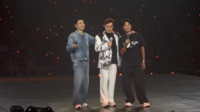 刘德华李克勤助阵谭咏麟演唱会