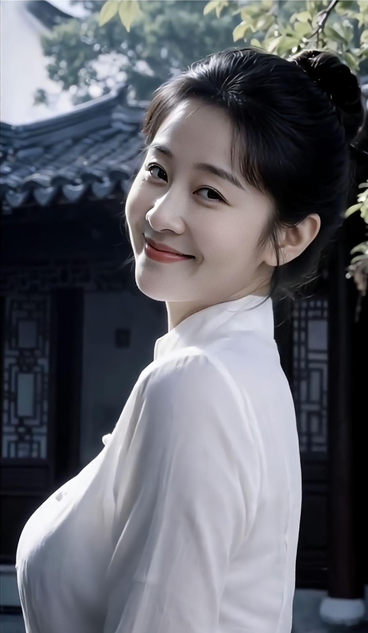 一转身，撞进江南的温柔🌿
青瓦白墙，树影摇曳，我立于小庭院，似一转身便能触碰旧