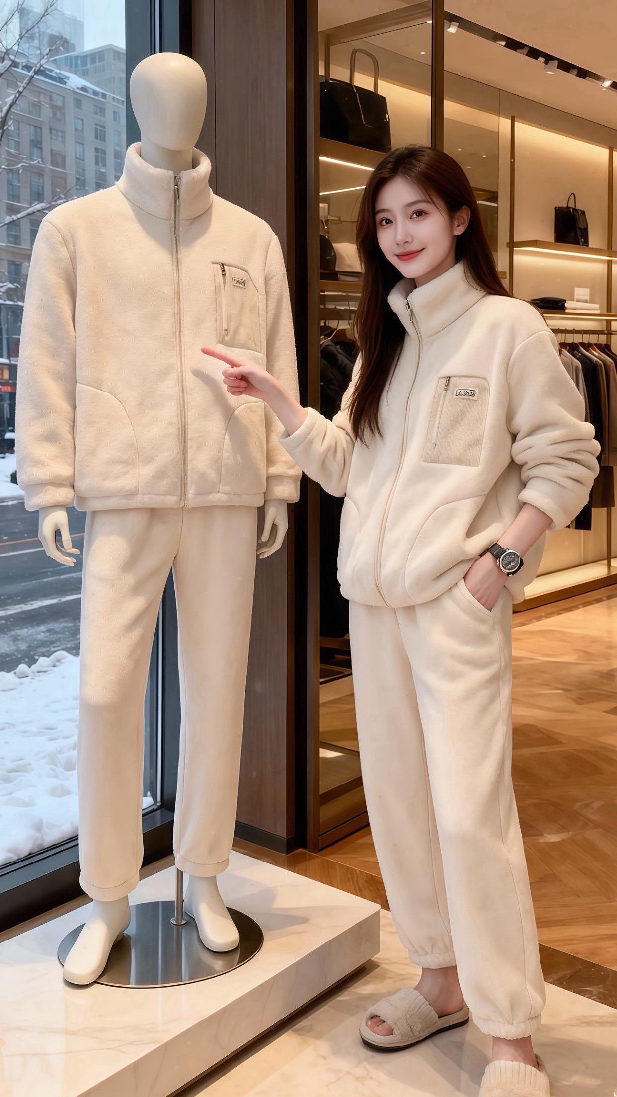 睡衣外穿 男士家居服 家居服套装 冬季穿搭