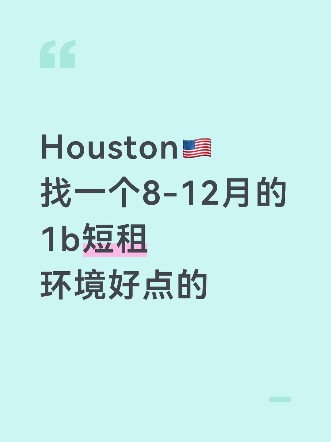 如果是Galleria/Chinatown/Memorial最好
