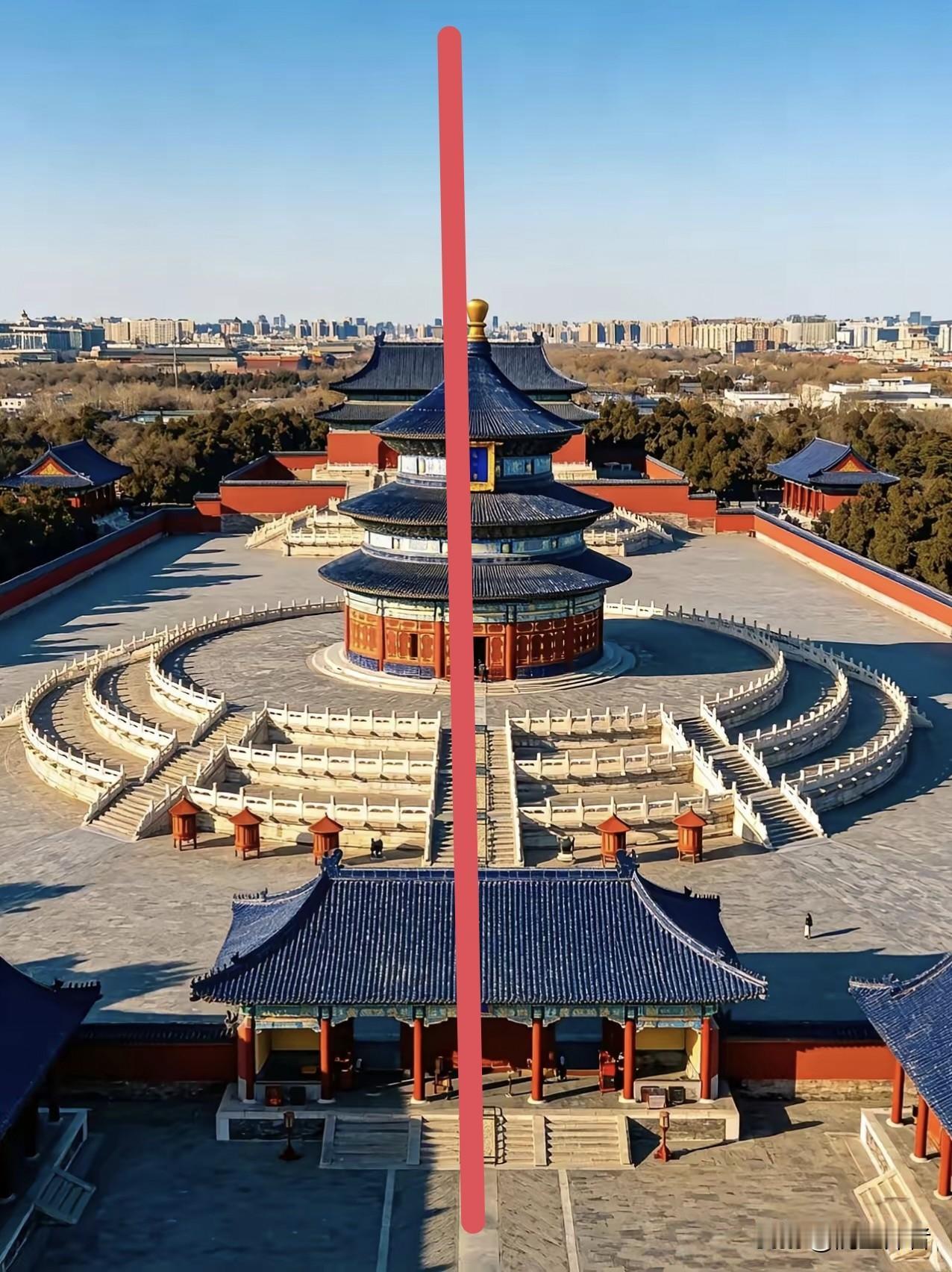 天坛的对称美体现了中国古人的超凡智慧，没有现代仪器的古人是怎么做到的？
