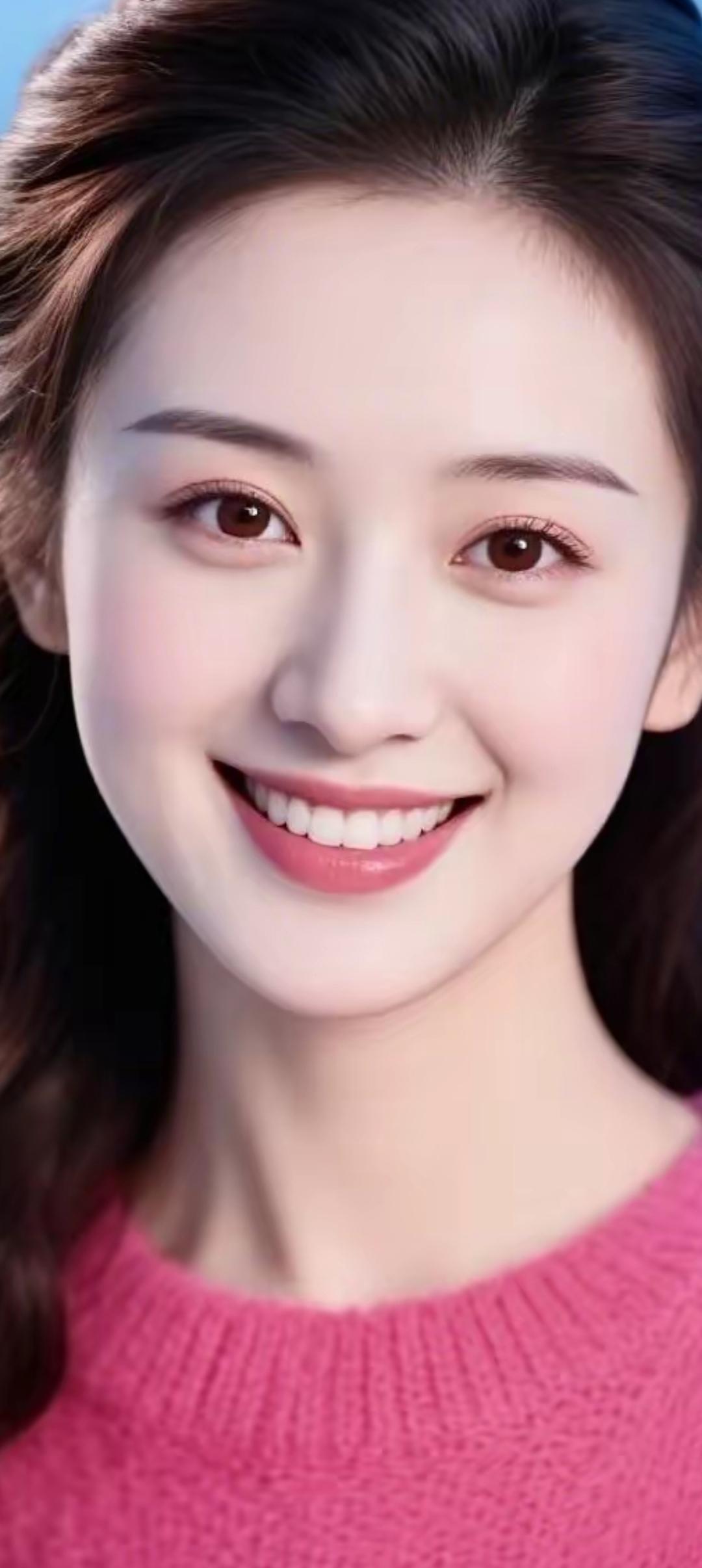 甜美笑容，元气满满的一天！😊✨