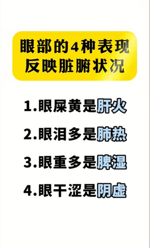 眼睛是健康的窗口，4 种表现对应不同问题