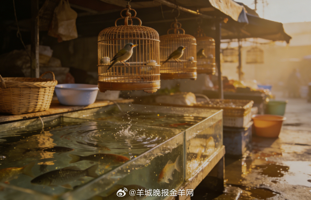 #早安# 清晨漫步鱼鸟市场，水声轻响、鸟鸣婉转，烟火气里藏着温柔自在。愿你新的一