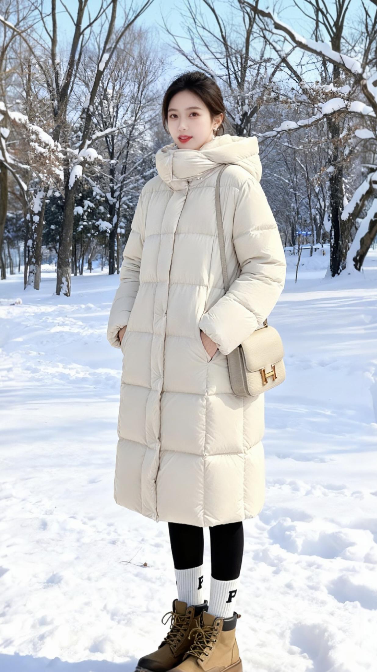 穿搭不重样 爱了爱了 长款羽绒服女装穿搭 这个冬天不怕冷