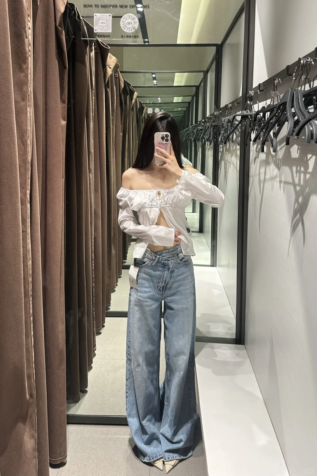 zara牛仔裤的版型真的没得说！！