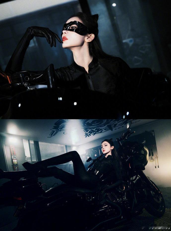 #娜扎猫女变Trouble小姐#娜扎从神秘猫女华丽变身为Trouble小姐，抹胸