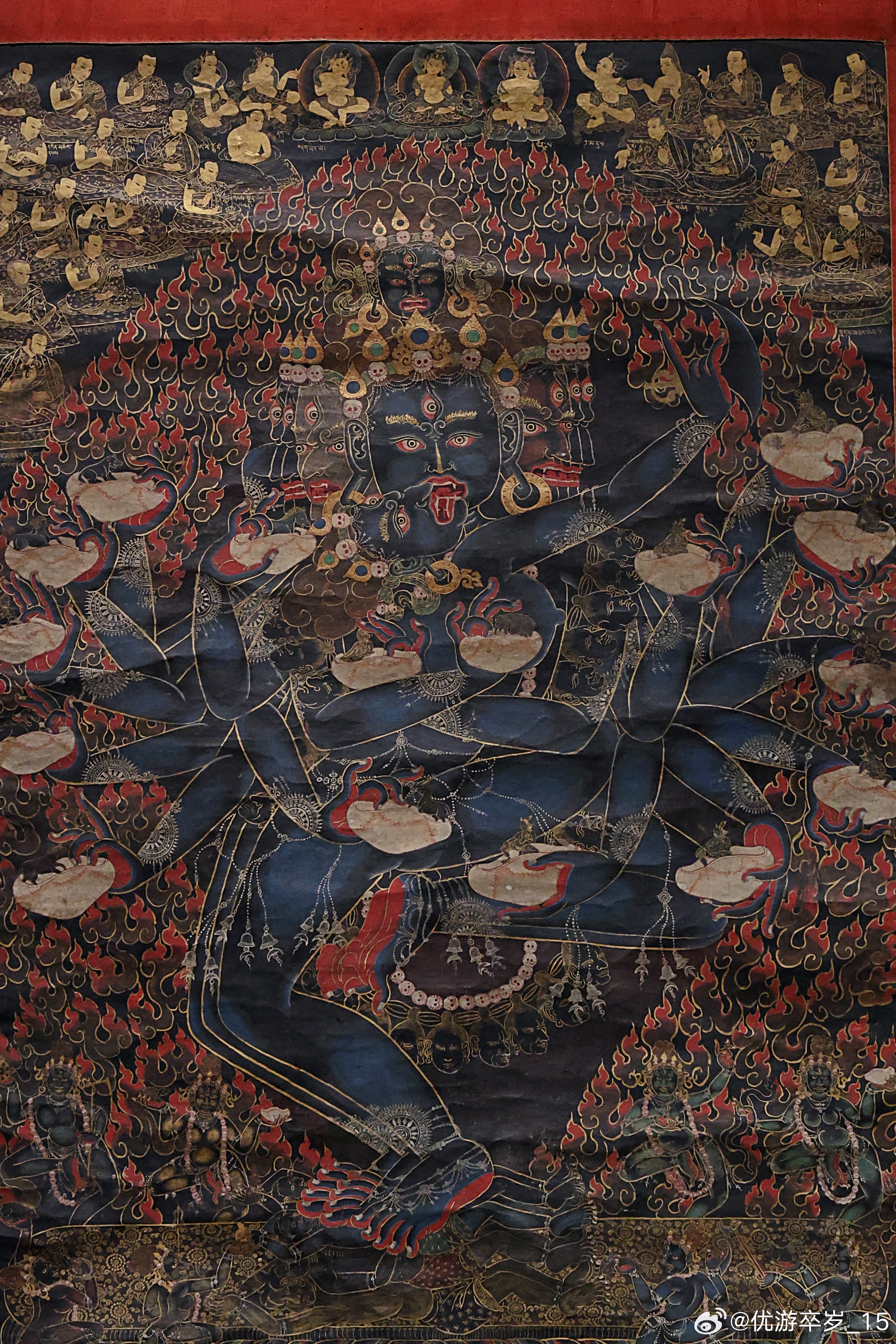 我的2026 【萬法歸一·萨迦寺历史文化与艺术】一组萨迦寺收藏唐卡喜金刚·布本设