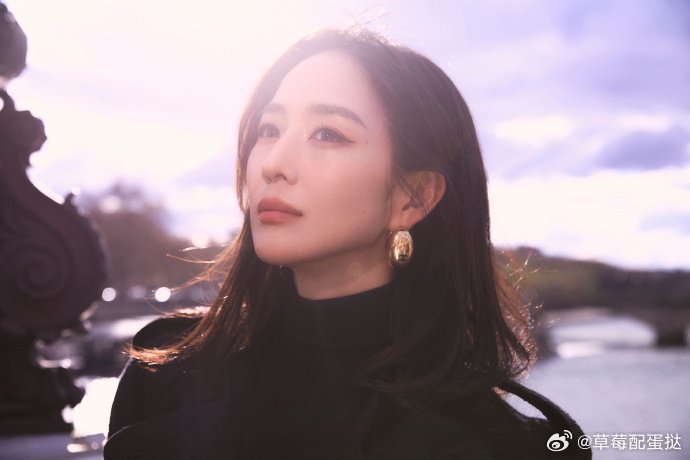 张钧甯巴黎随拍张钧甯巴黎随拍氛围感拉满！站在塞纳河畔，黑外套衬得气质愈发高级，金
