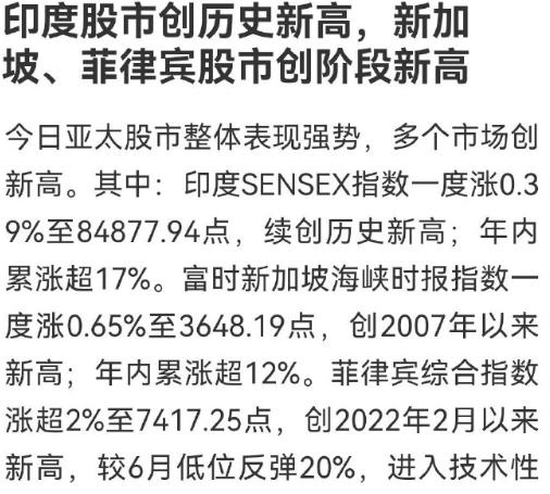 印度驻华大使馆看来今天又要刷存在感了。印度股市继续创历史新高！