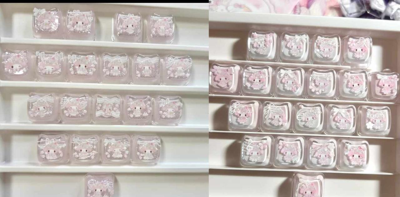 键帽抄袭避雷
闲鱼刷到了美乐蒂的爱心键帽 发现跟我的作品非常相似 抄袭也是不承认