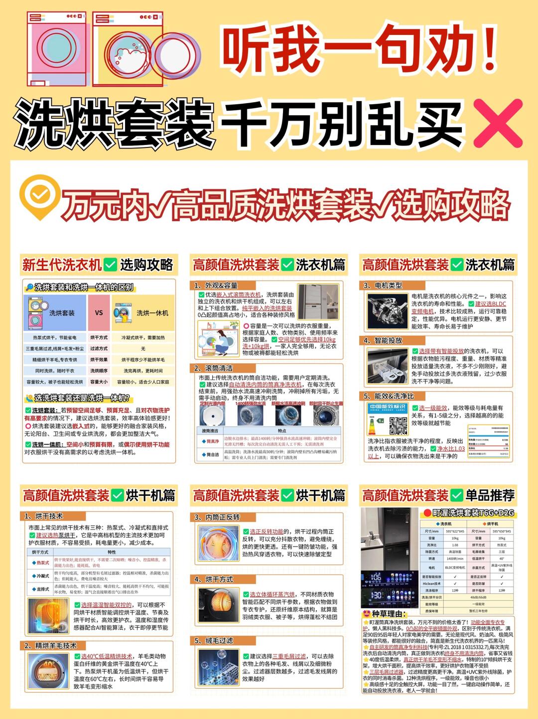 懒人听劝‼洗烘套装千万别乱买💔