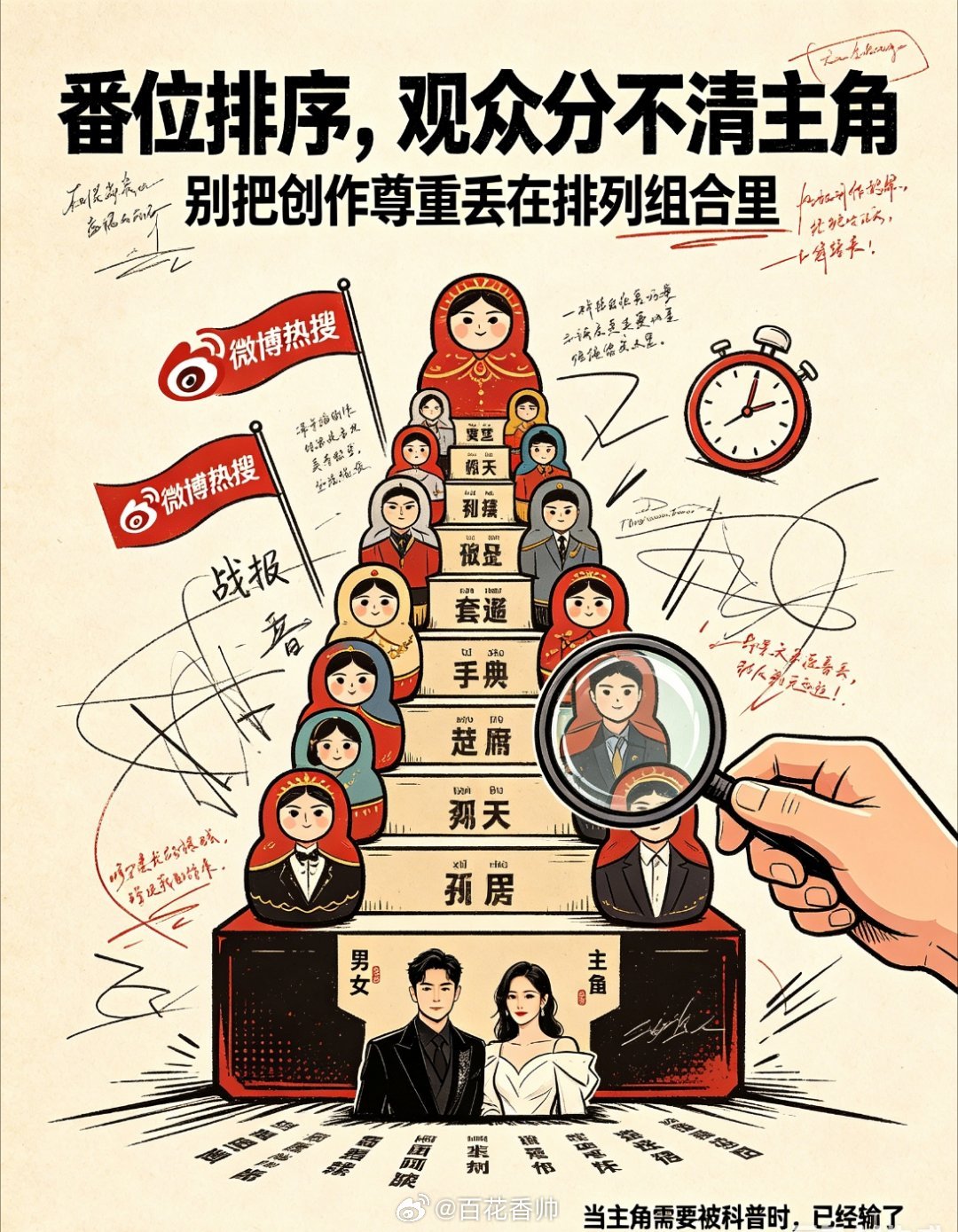 番位排序 观众分不清主角“番位排序，观众分不清主角”——听听，这话多委屈，多无辜