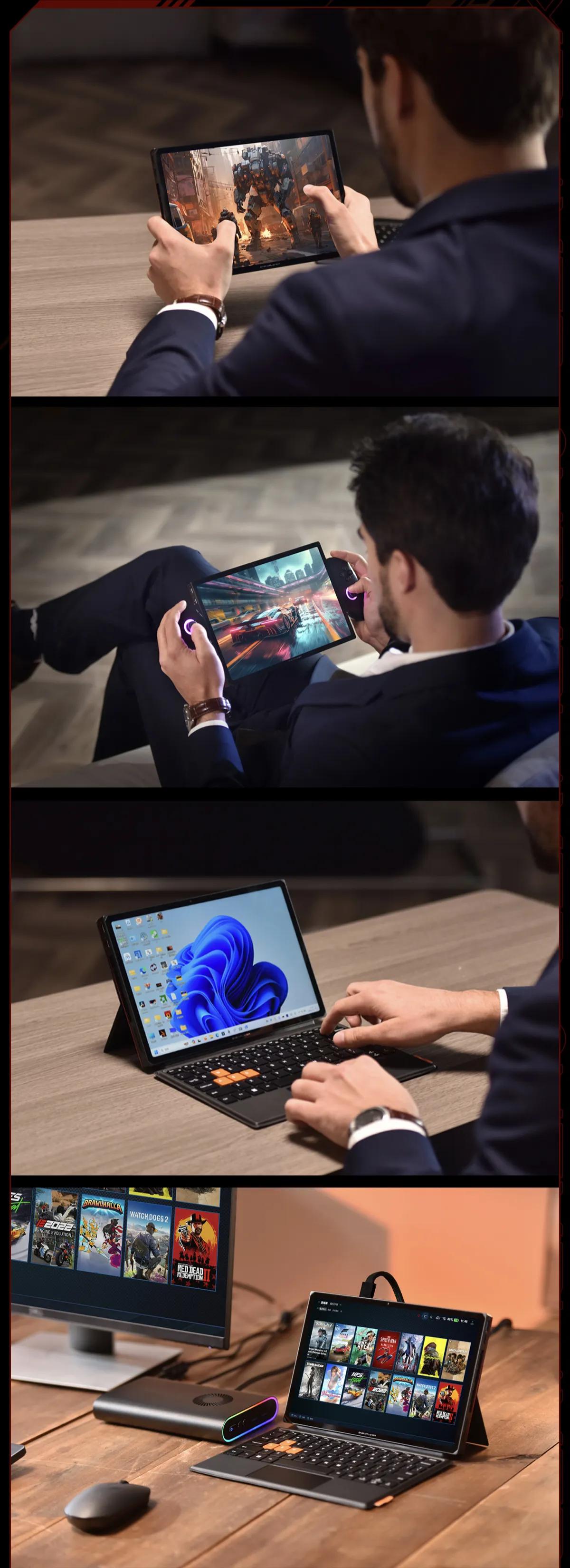 OneXPlayer三合一PC发布壹号游侠X1：或许是当前最大号多功能游戏掌机，
