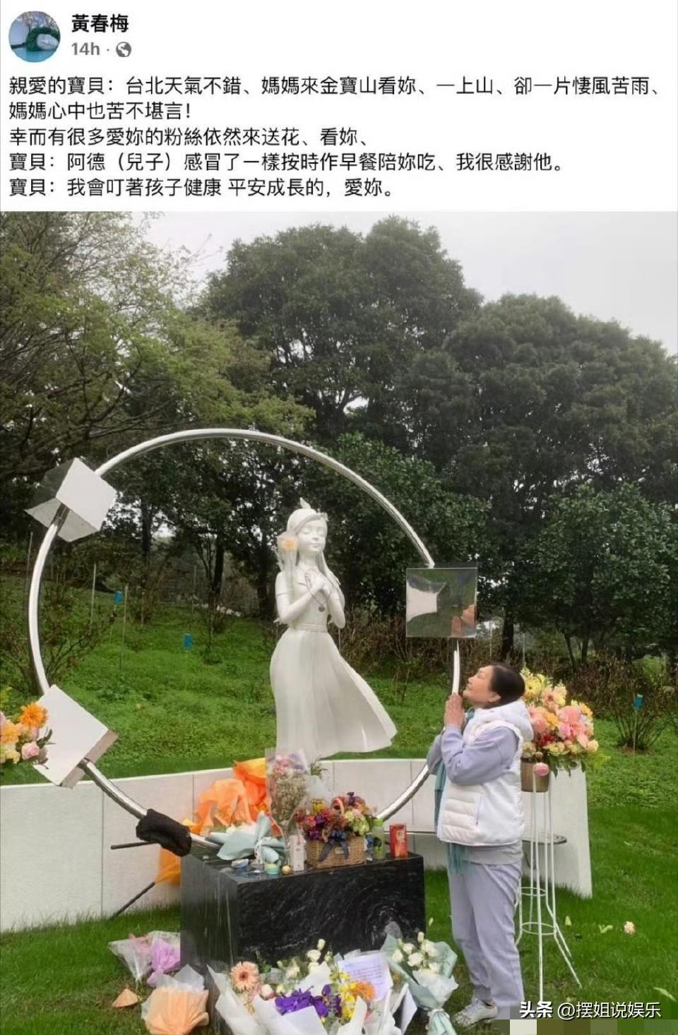 S妈发文说自家儿子感冒了，结果转头就现身金宝山去看大S，还提到了大S的儿女，这不