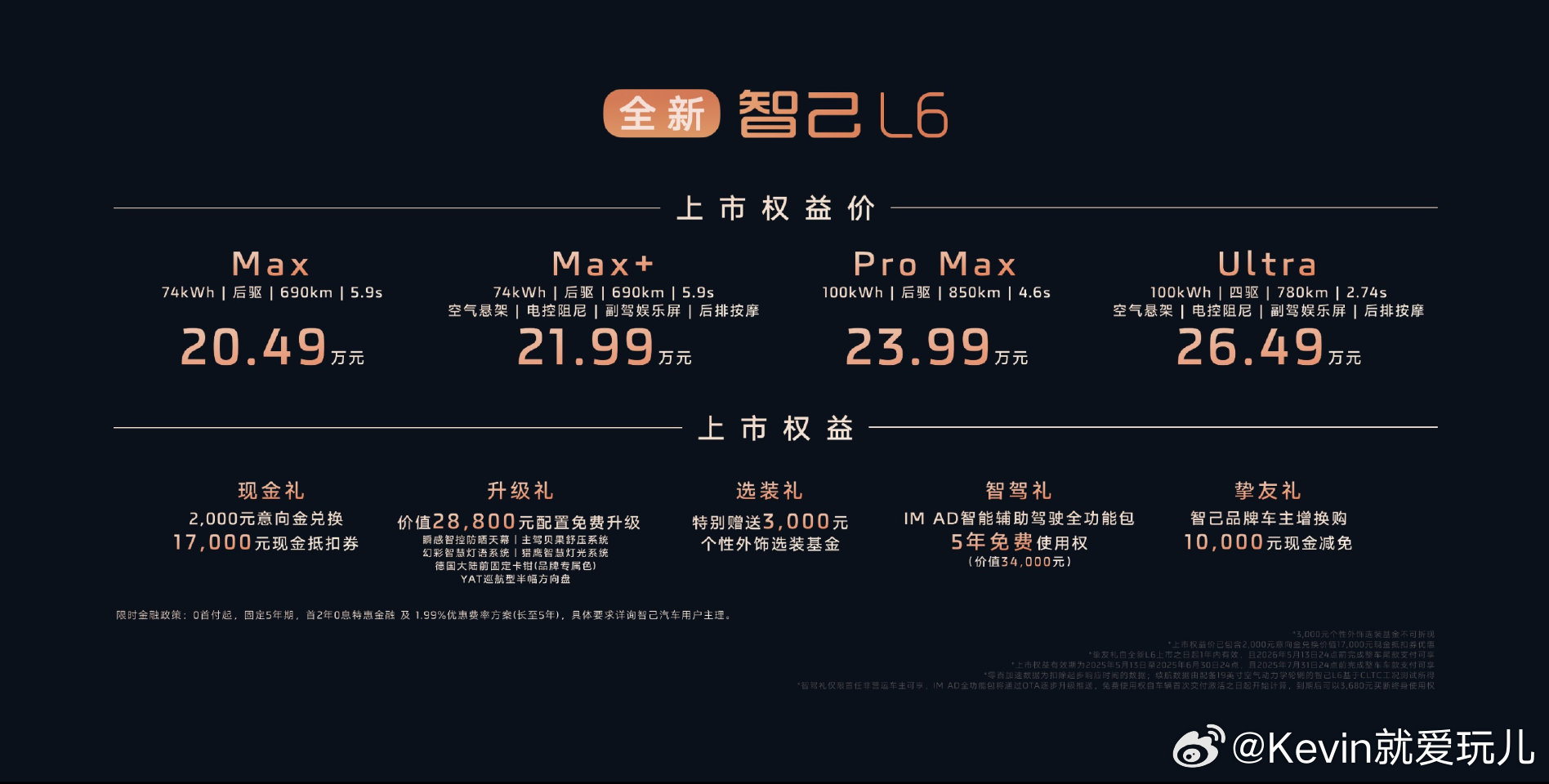 全新智己L6价格 全新智己L6上市20.49万~26.49万元从价格上来看 新车