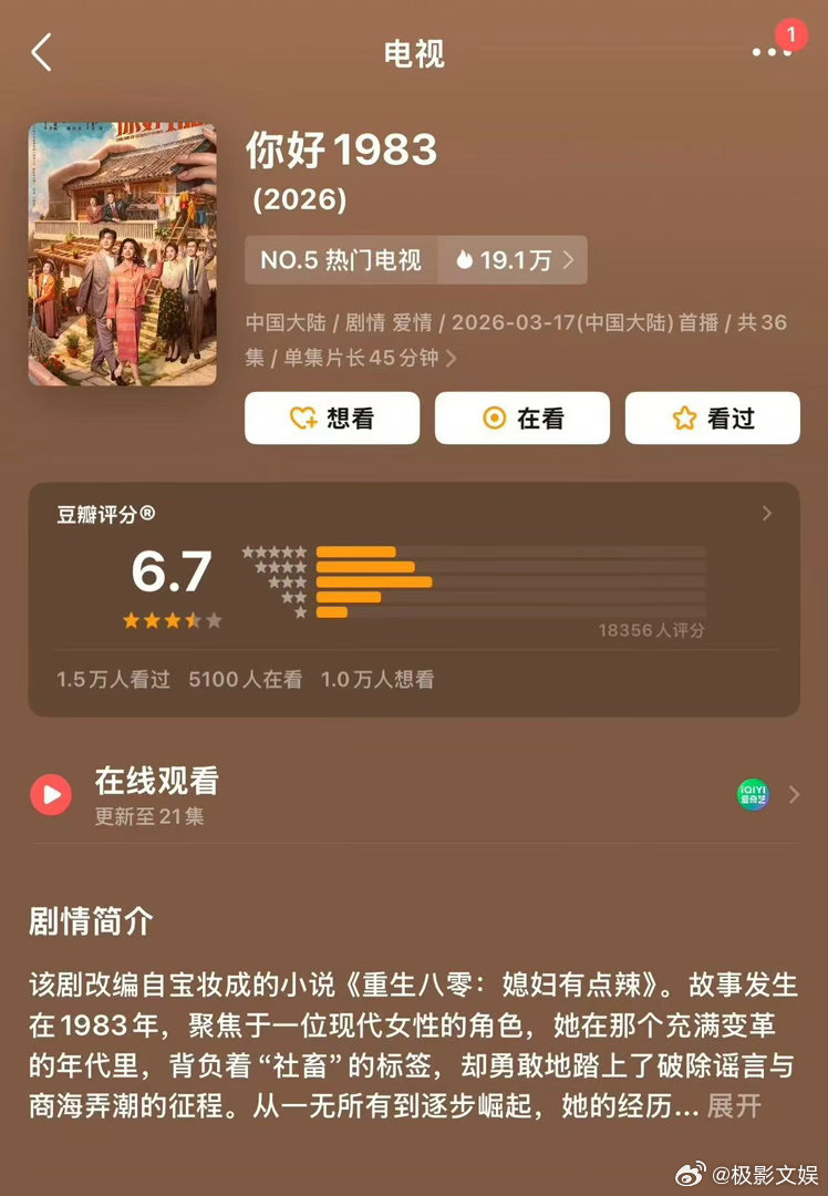 你好1983豆瓣分6.7你好1983豆瓣开分你好1983豆瓣开分，如何，确实 