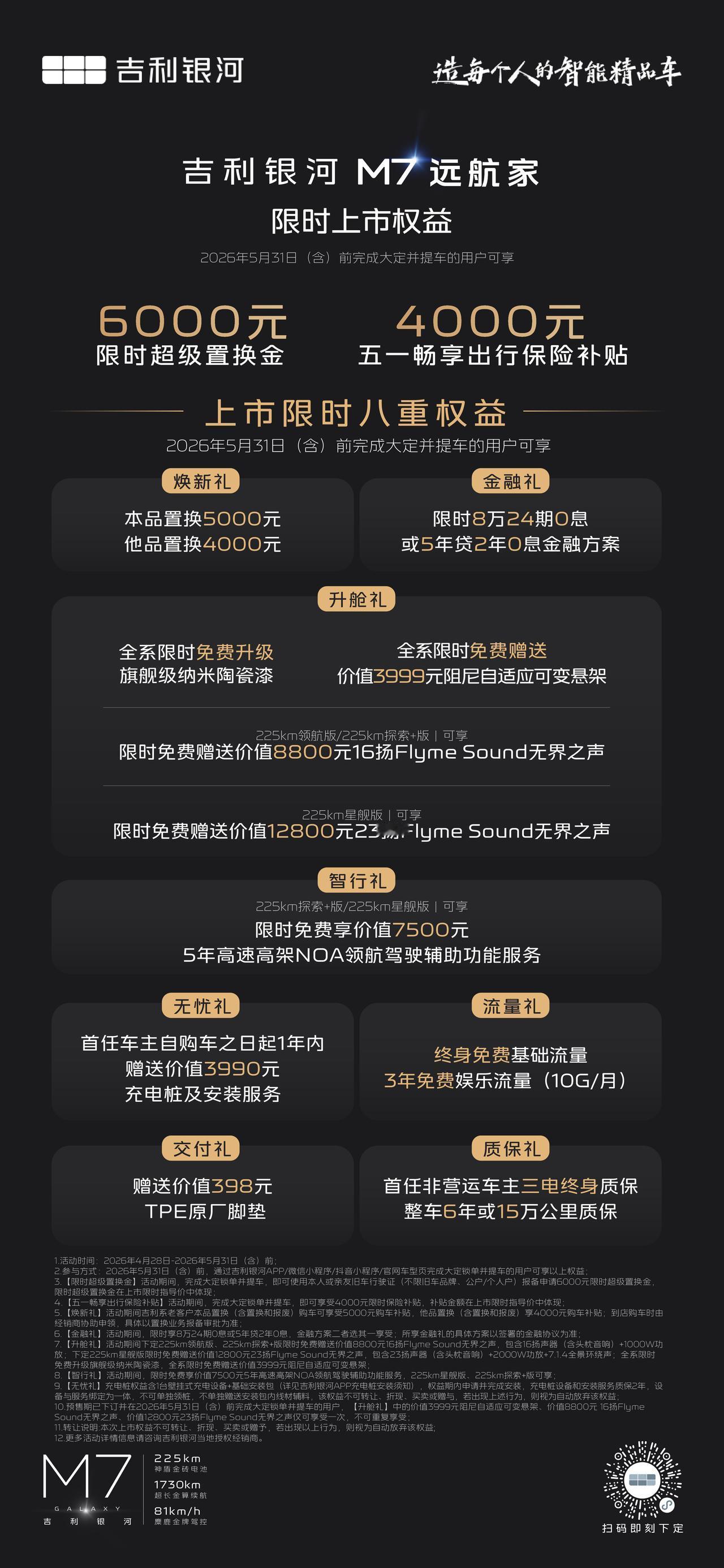 全新吉利银河M7电混SUV上了！
10.98万-13.78万，大家觉得这价格怎么