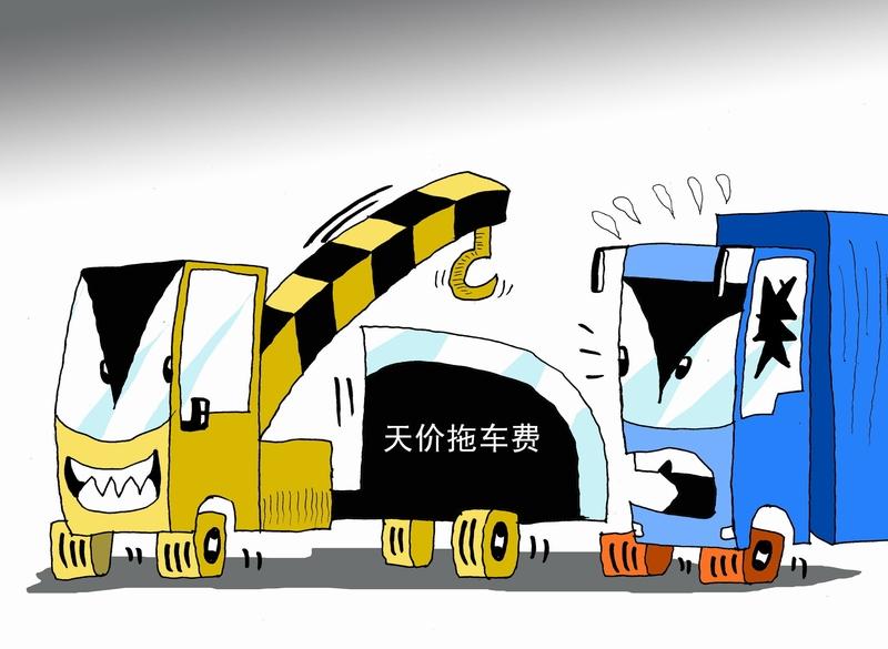 天价拖车费引众怒
2月21日，广东游客陈先生在大丽高速遭遇爆胎，交警协助联系的拖