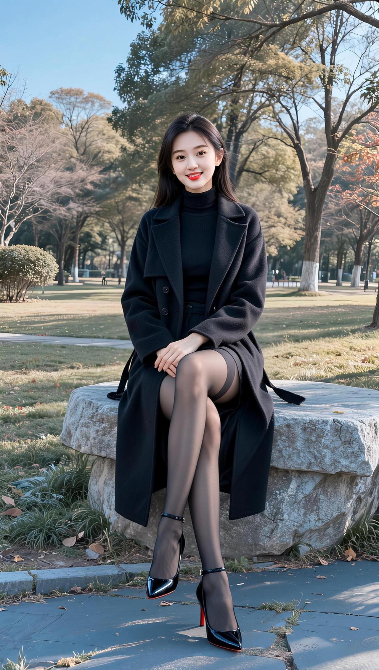 AI冬日黑系写真 抖音ai创作 穿出你的时尚你的感觉 男人的快乐就是这么简单 高