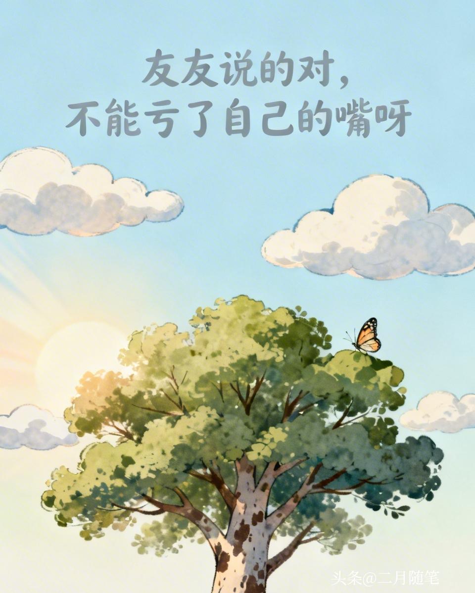 友友说的对，不能亏了自己的嘴呀[捂脸]友友来聊聊 不要和别人张嘴 莫要跟别人诉苦