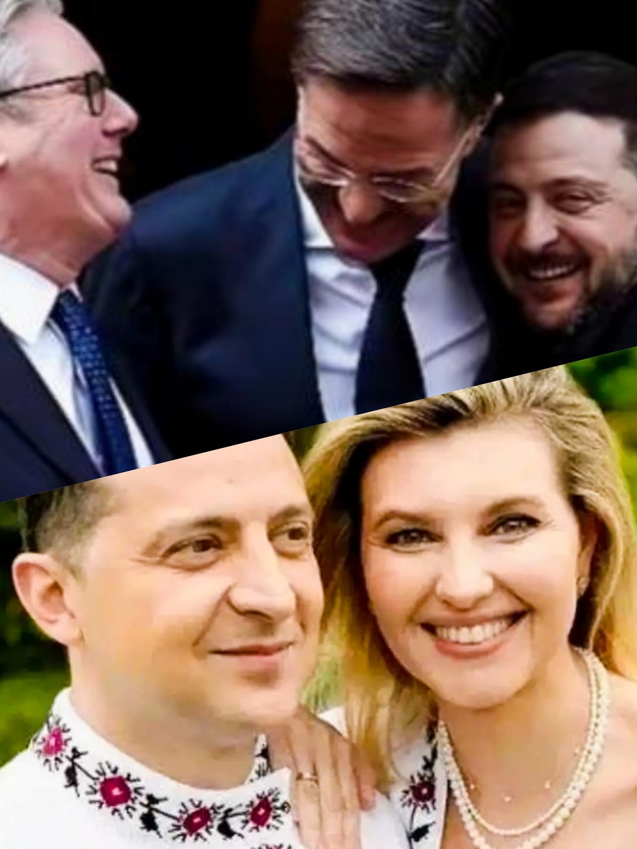 斯塔默和泽连斯基说了什么？让他这么高兴啊！
泽连斯基和斯塔默笑的，比和自己妻子叶