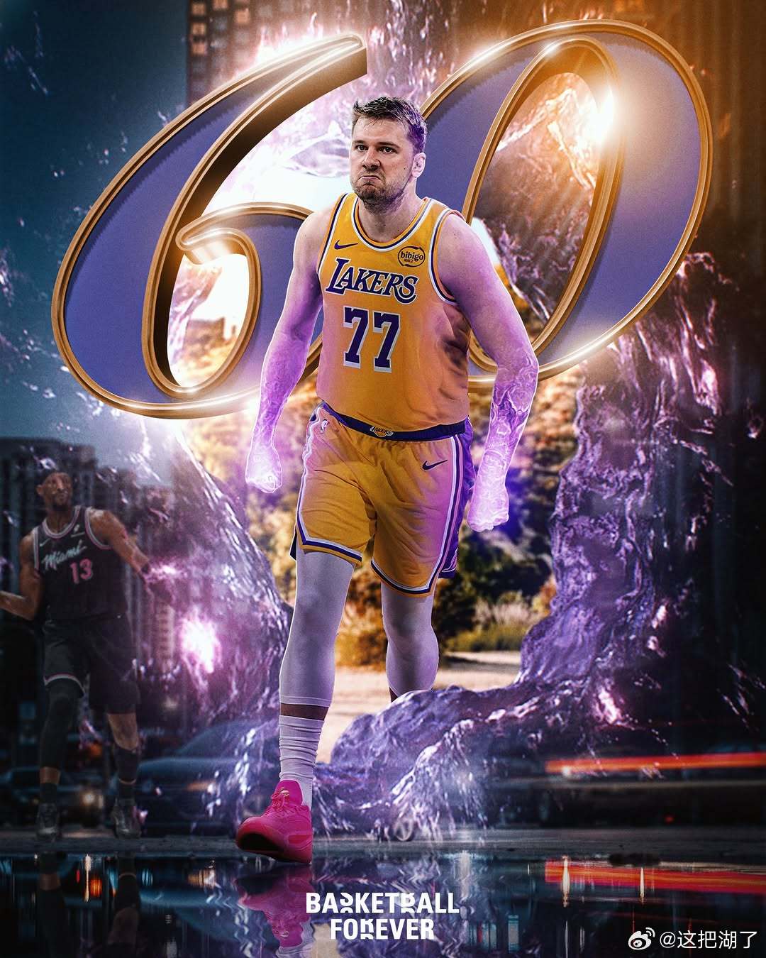 今天值得存一波帅图   东契奇60分湖人8连胜全网热点共创计划