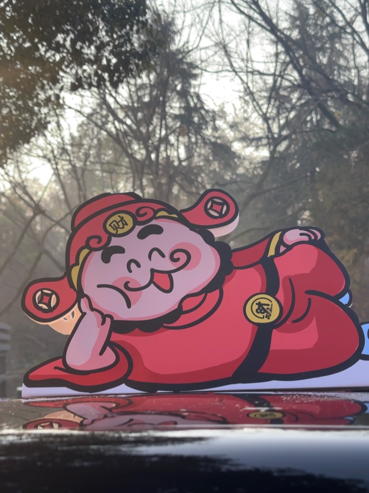 吉利星愿吉利星愿和北高峰财神庙奇妙联动！紫色的吉利星愿还挺好看的哎！2026你的