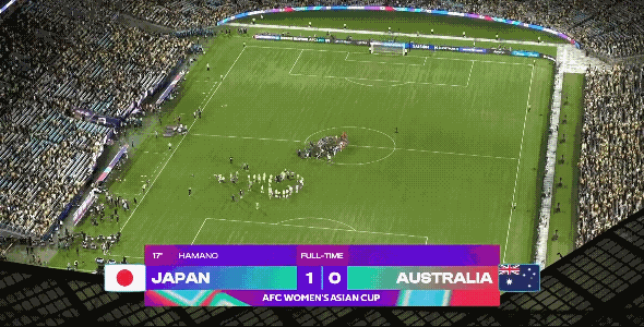 澳大利亚女足最终0:1不敌日本女足，无缘女足亚洲杯冠军奖杯，全场绝大多数数据澳大