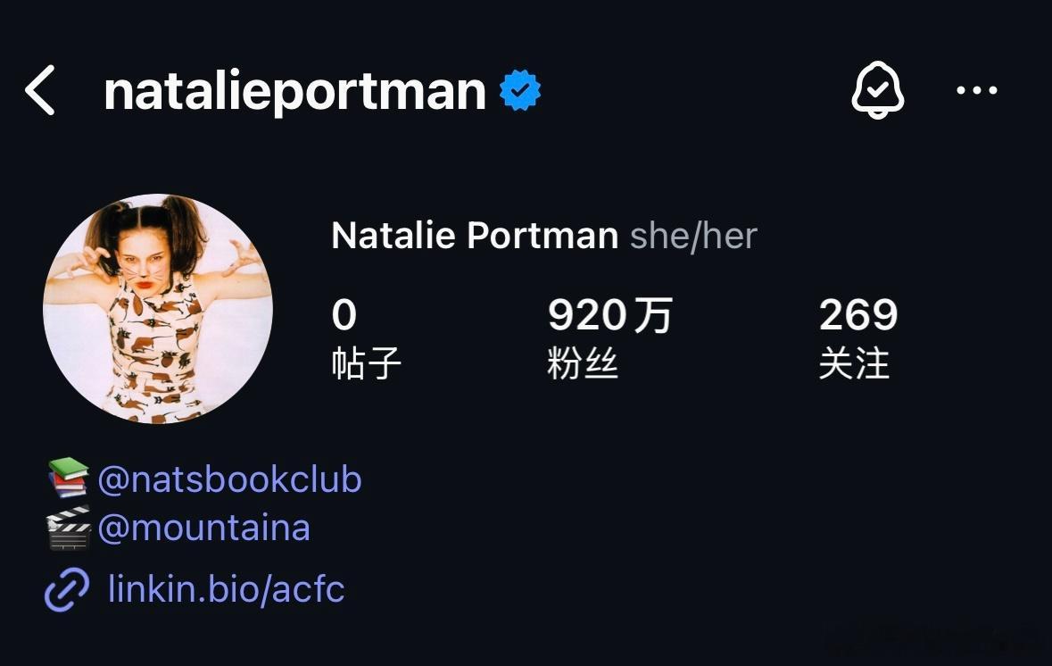 Natalie Portman娜塔莉波特曼突然清空ins贴文，要发专辑啦？（不是
