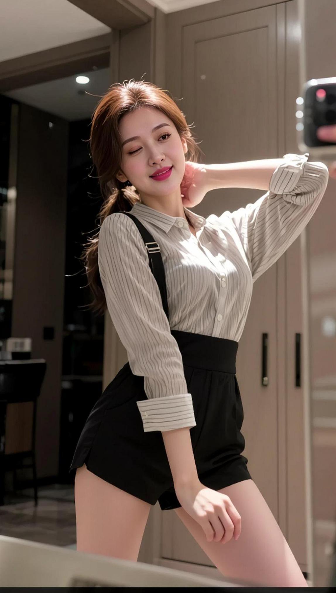 AI日系居家照 抖音ai创作 登记照 好平台 甜妹女孩