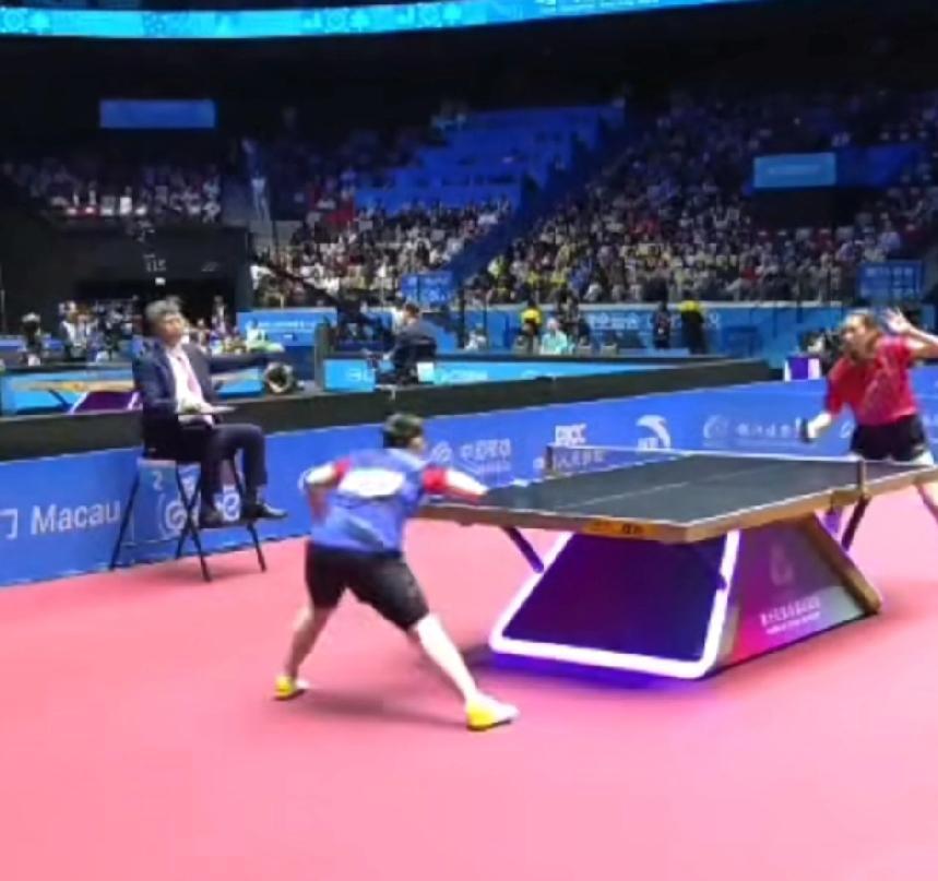 在今天上午的女团比赛中，
河北队对战上海队。
因为今天只关注樊振东与王楚钦的比赛