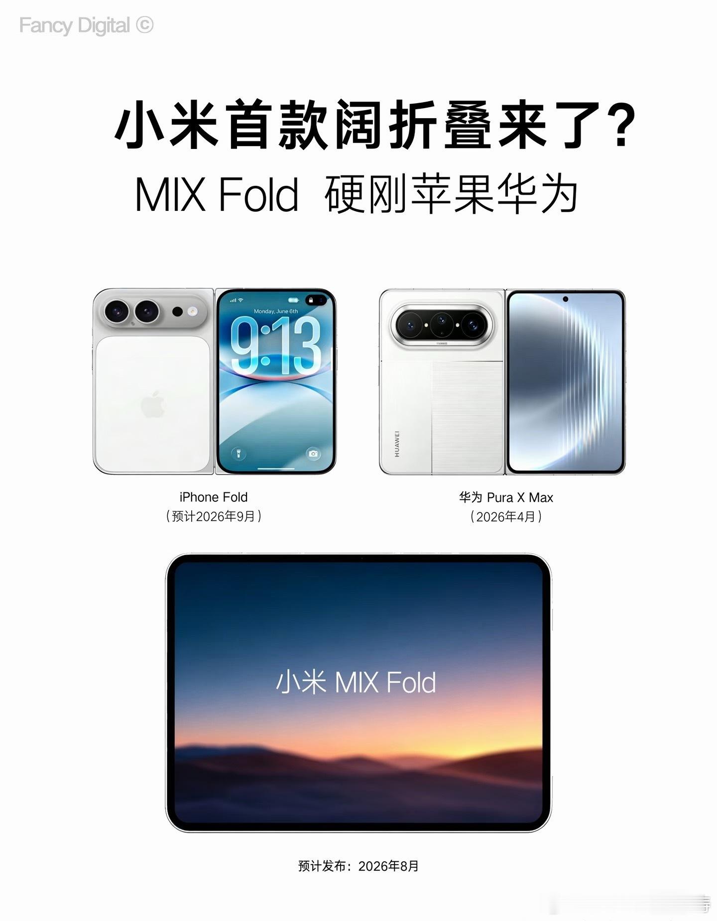 小米超高端万元阔折叠曝光每次小米的产品都是硬刚苹果系列…小米手机不错，就是我买不