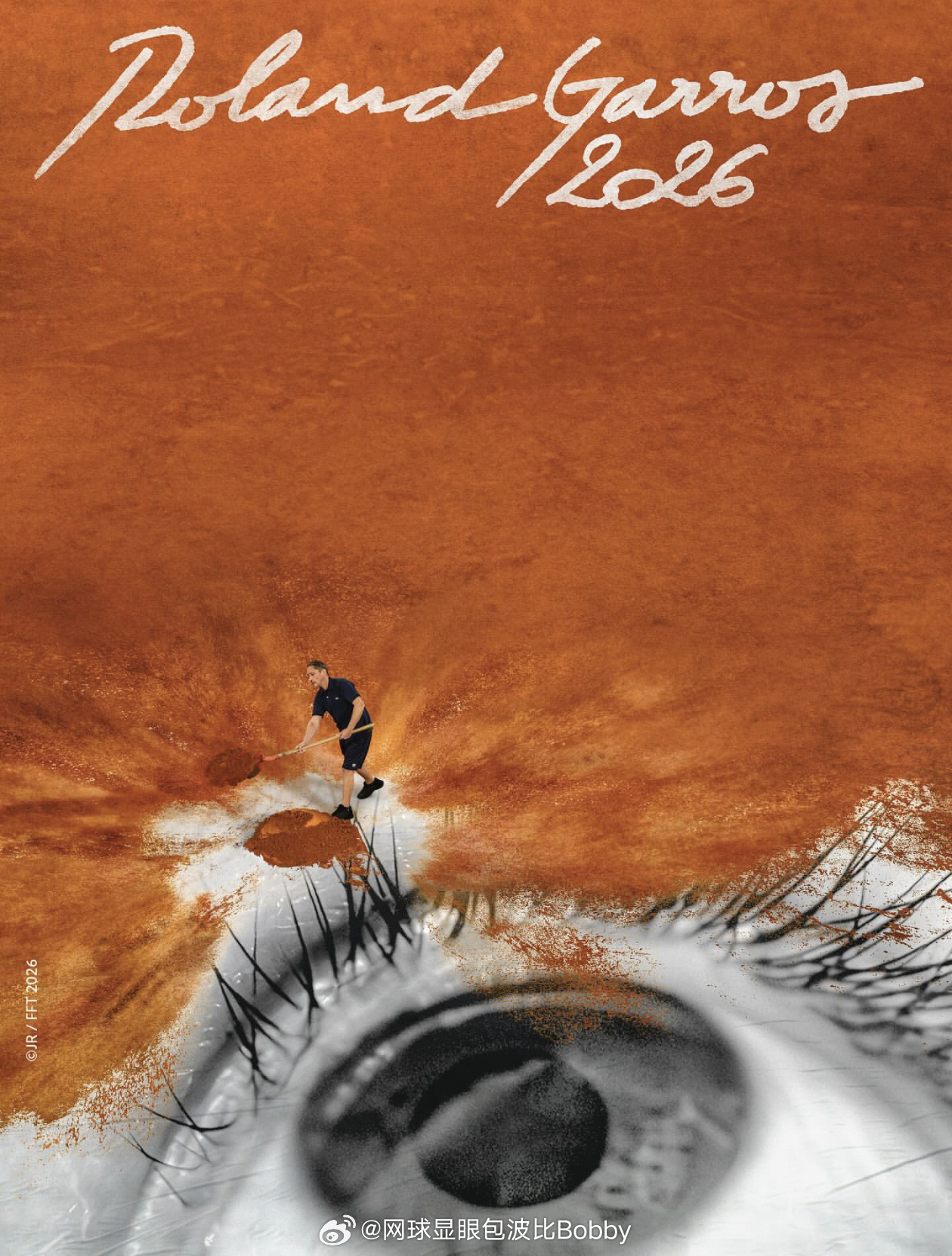 2026年罗兰·加洛斯官方海报，携手JR呈现2026法网官方海报发布网球法网20