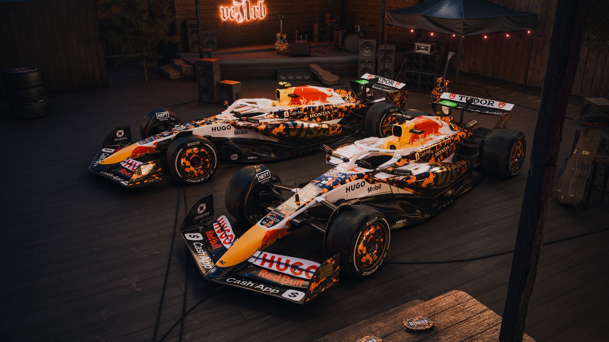 红牛二队发布美国大奖赛特别款涂装🤩F12025F1美国大奖赛 ​​​