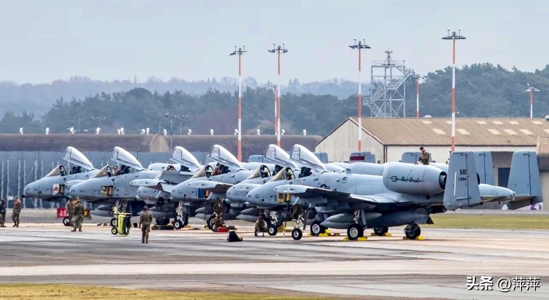 常驻英国莱肯希思空军基地的美国密歇根州空中国民警卫队A-10C攻击机，隶属“红魔