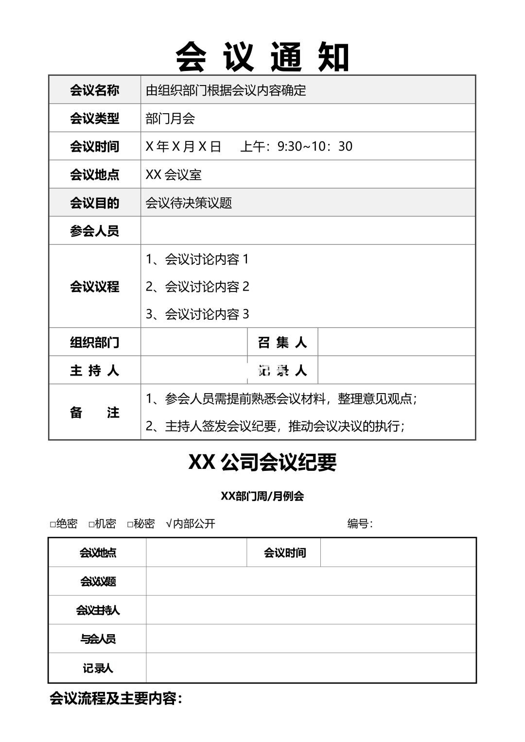 ✅会议通知‼️会议纪要
