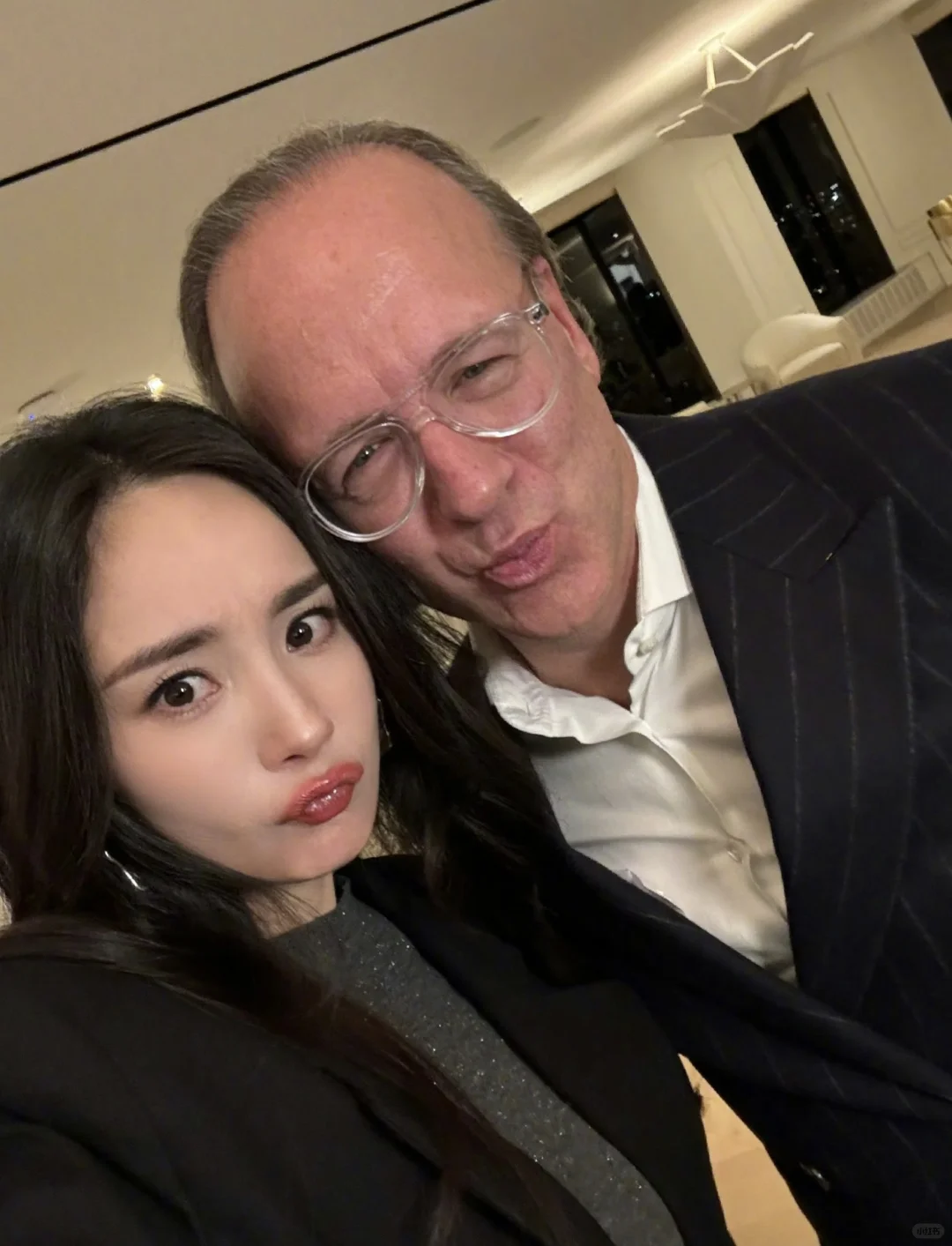 好可爱的两人，幂纽约最新合照