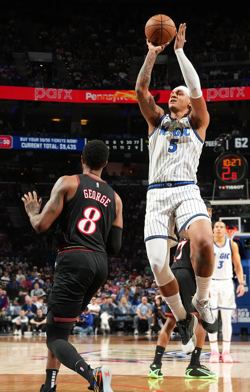 保罗·班凯罗 · Air Jordan 4023NBA附加赛魔术vs76人