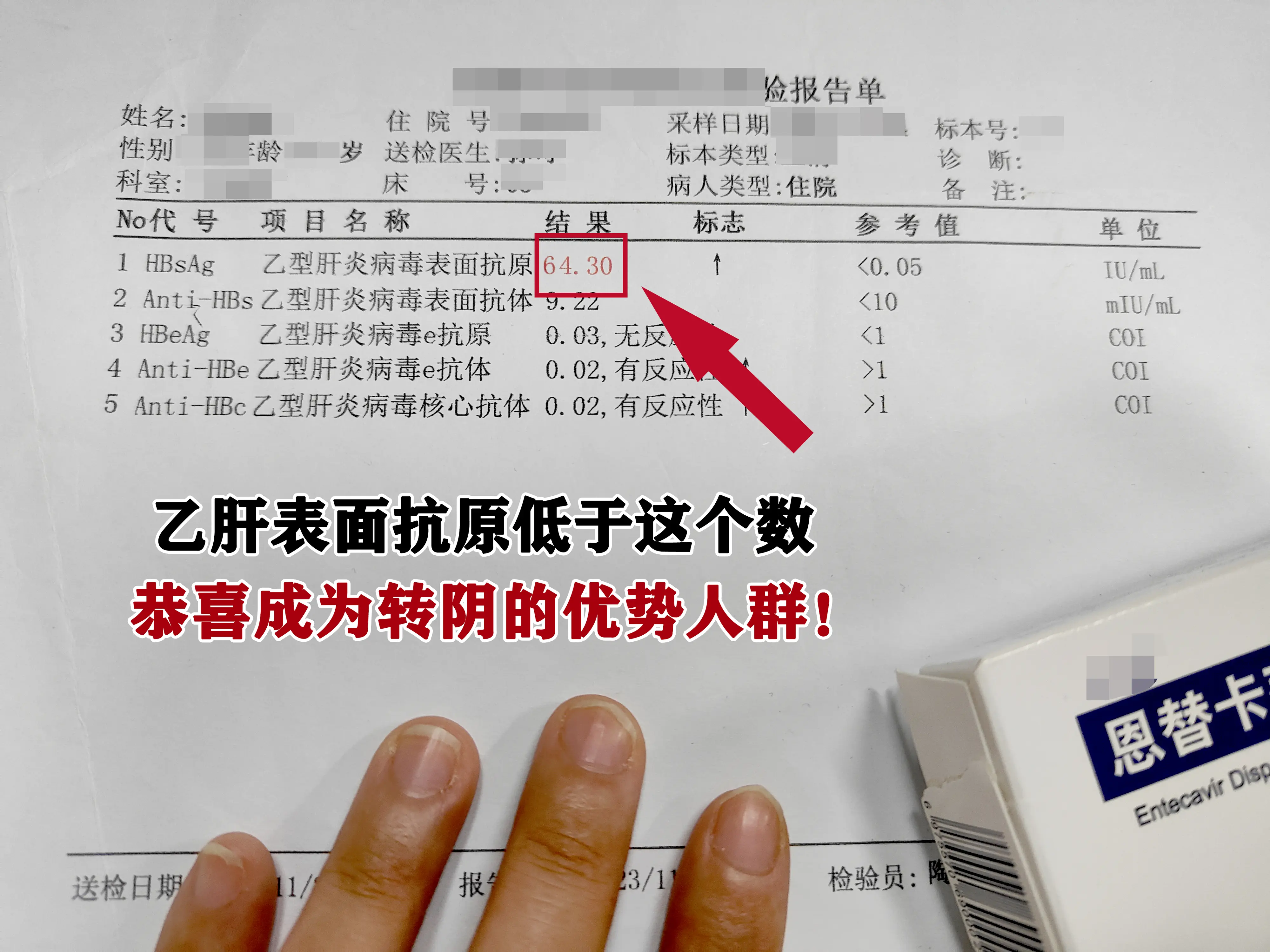 这是临床上一位想转阴的朋友，吃抗病毒药7-8年了，今年35岁，想在40...