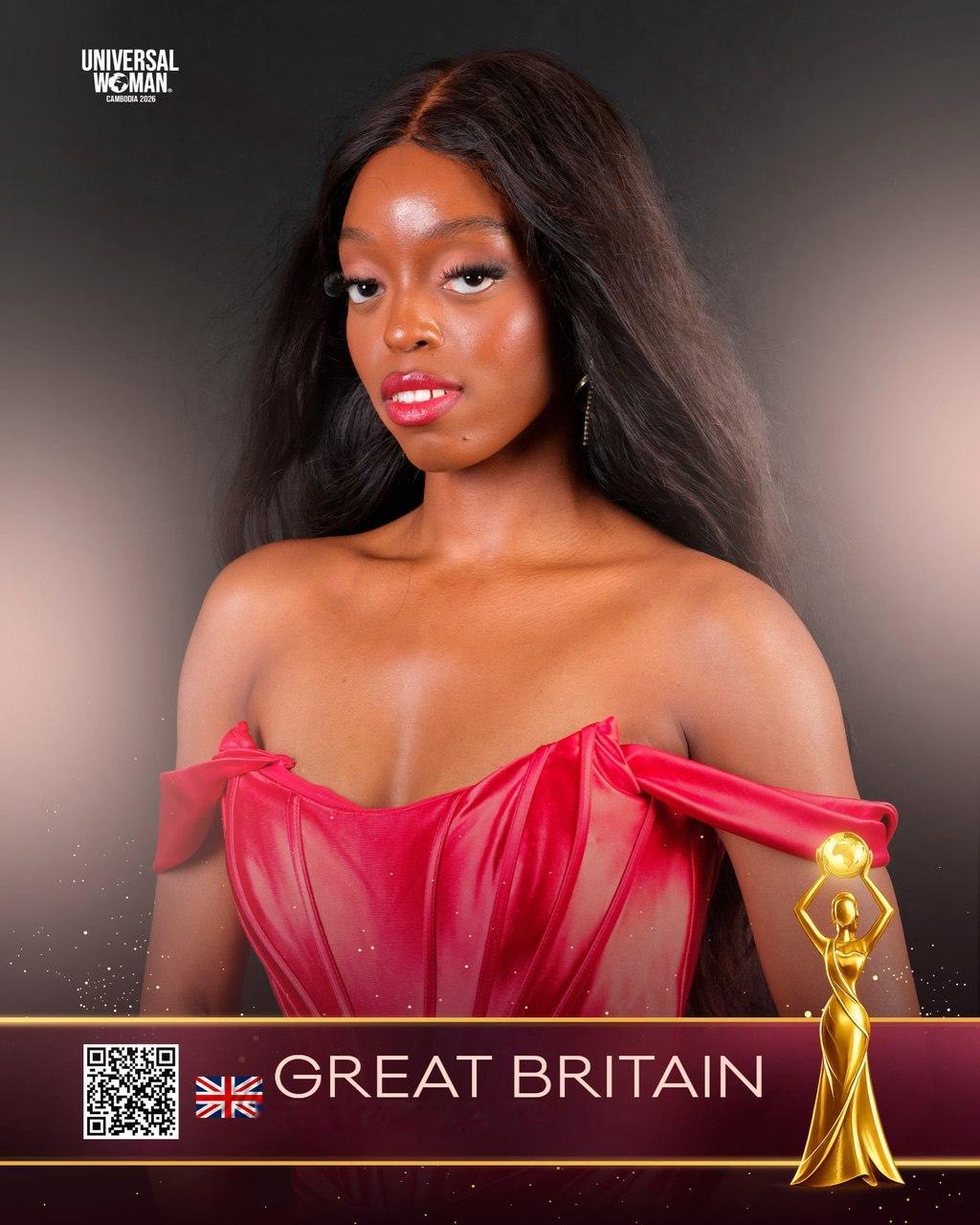 这是英国选出来的2026年环球小姐代表Rebecca Afolabi ，将代表英