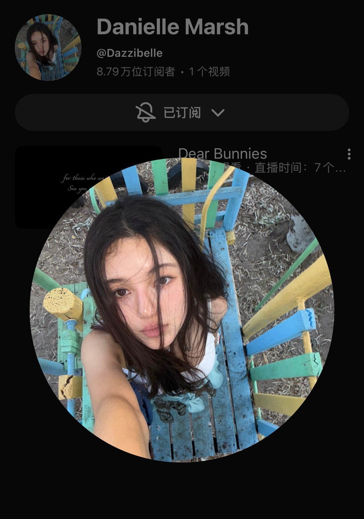 油管头像也换了！看得出来🐶很满意！ ​​​