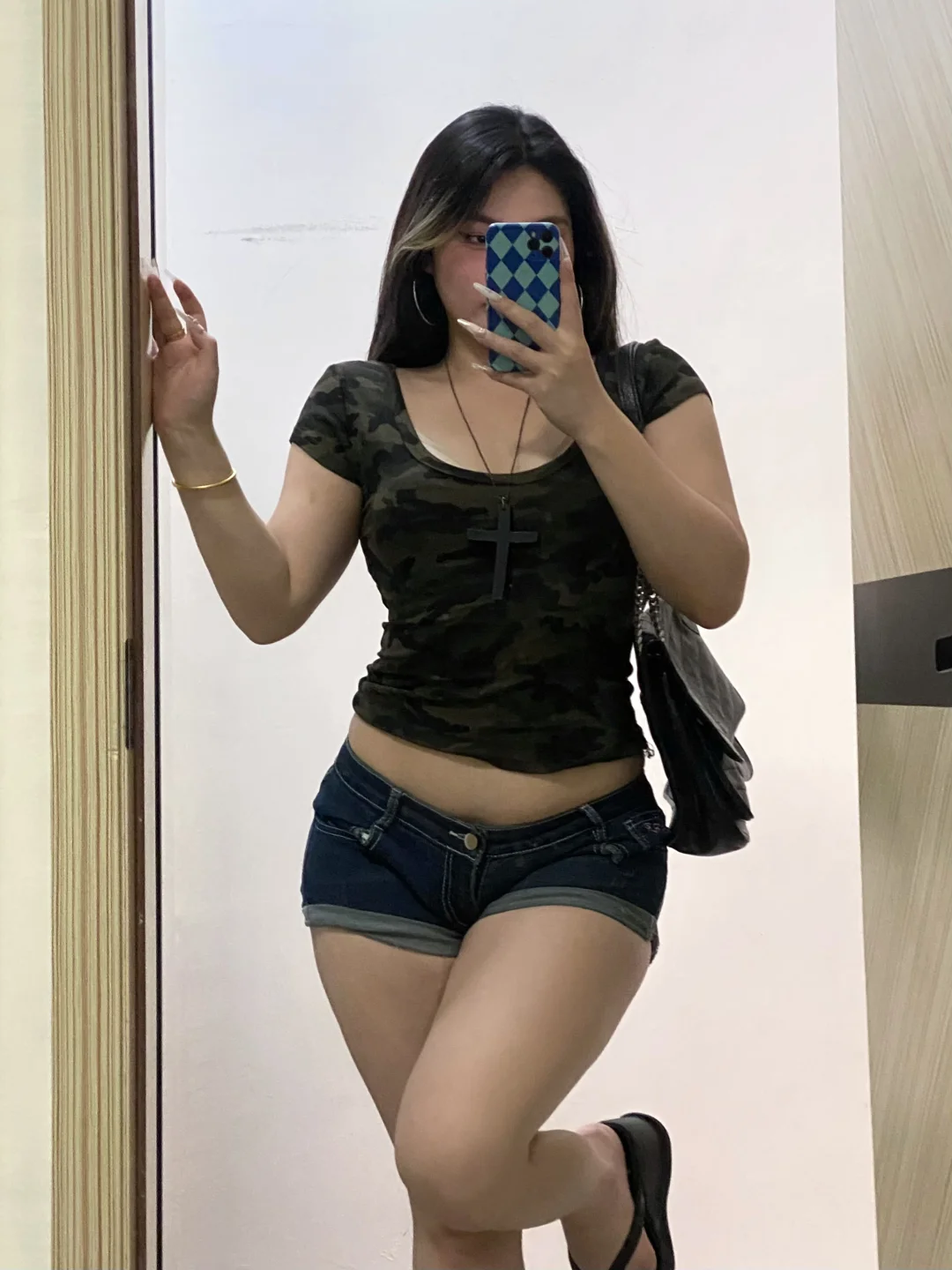 很爱自己的身材