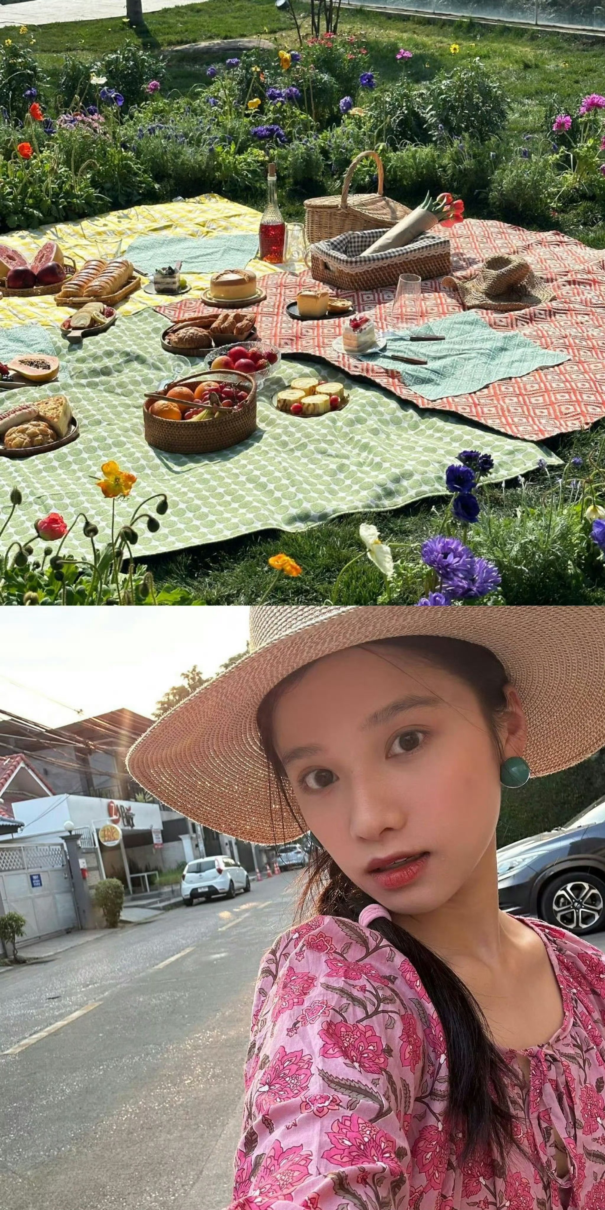 张婧仪这张脸出现在风景照里毫无违和感….. 