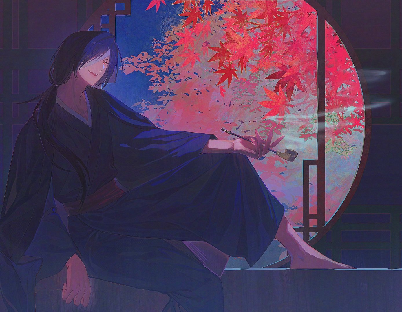 夏目友人帐 的场静司 好帅的家主大人[哇]（画师MIso_ka_） ​ ​​​